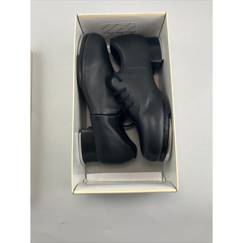 S0388G Bloch Lace Up Black Tap Flex Shoes Shockwave #4 - Kids Size 11.5 - Picture 8 of 8